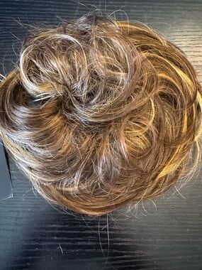 Brown Blonde Highlight Hair Bun